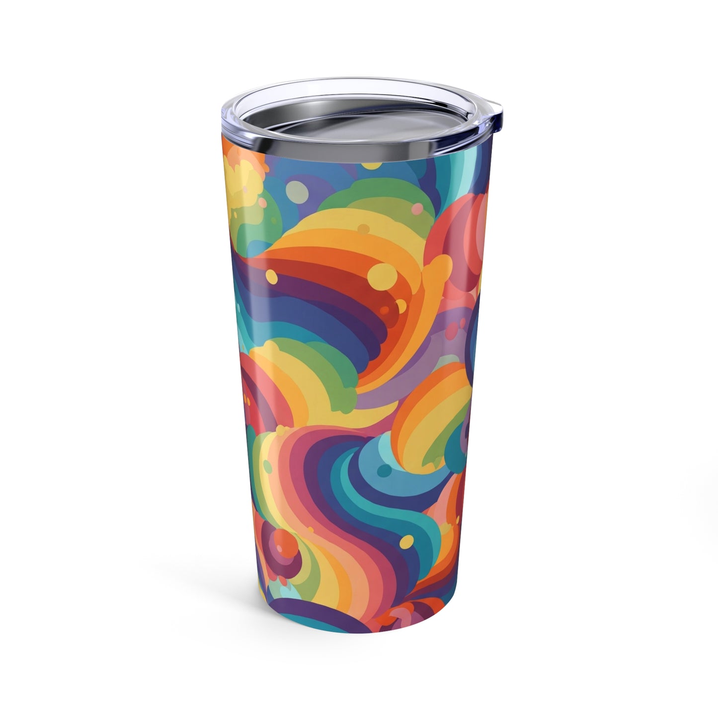 20oz Stainless Steel Printed Tumbler With Double Wall Vacuum Insulation Leak Proof Travel Mug For Hot And Cold