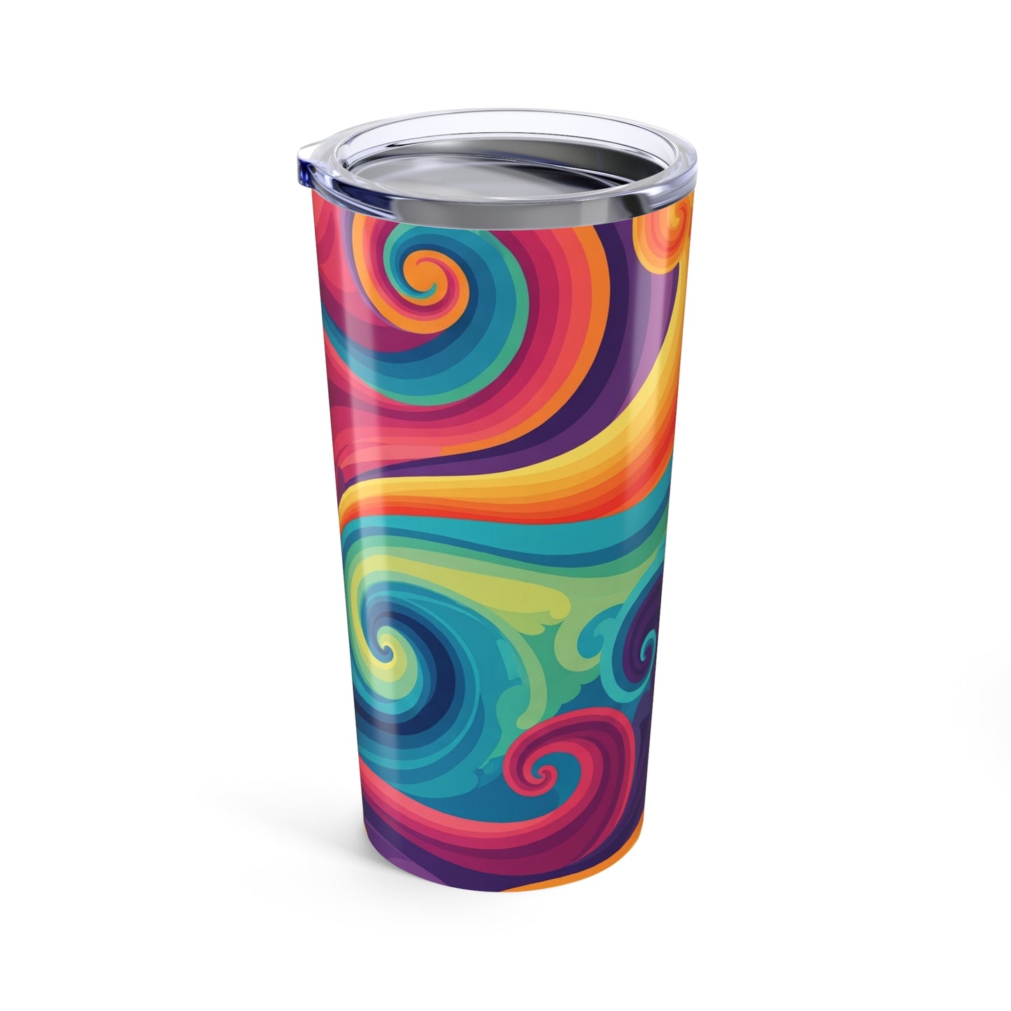 20oz Stainless Steel Tumbler Printed Artwork Double Wall Vacuum Insulated Leak Proof Spill Resistant Travel Mug