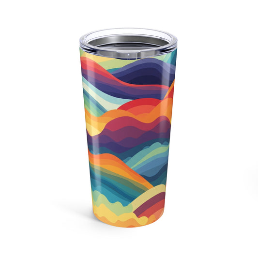 20oz Stainless Steel Travel Mug With Printed Design Double Wall Vacuum Insulation Spill Resistant Hot Cold Beverage