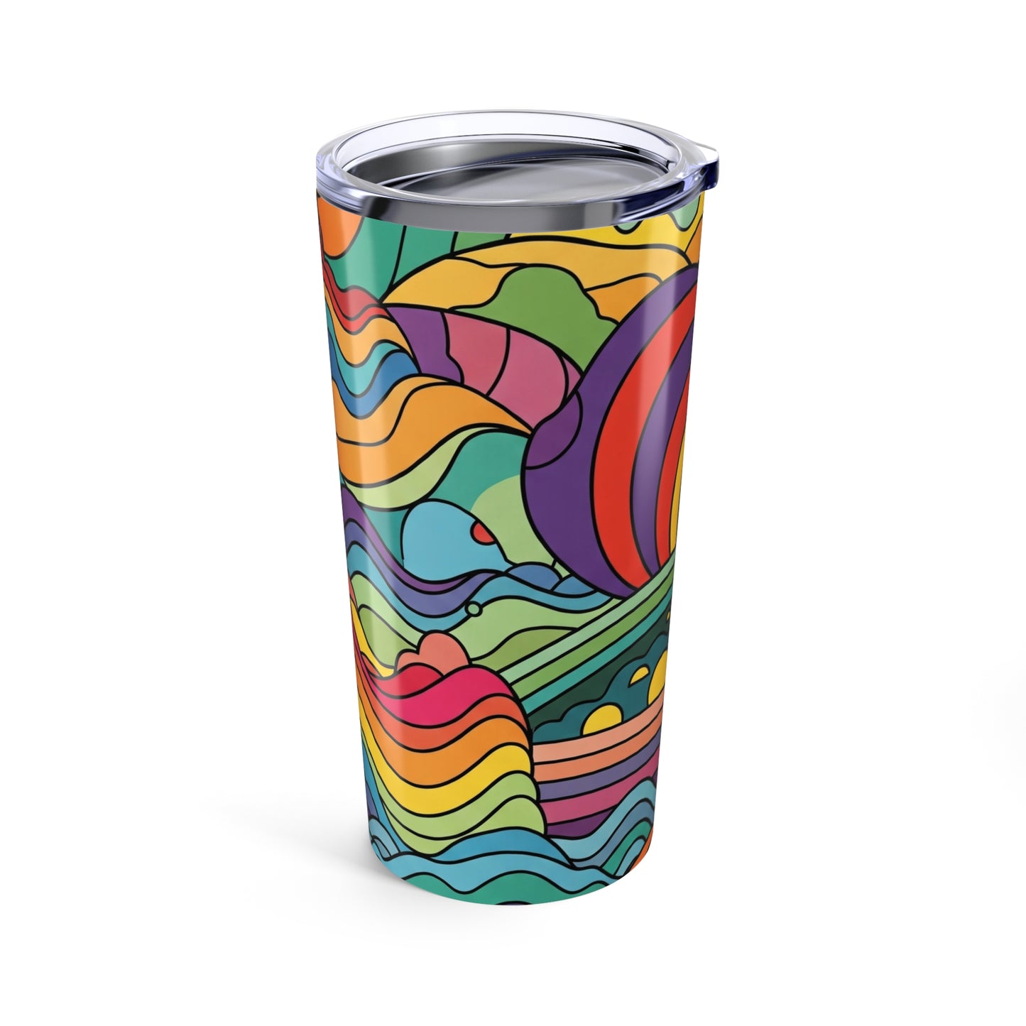20oz Stainless Steel Travel Tumbler With Double Wall Vacuum Insulation Leak Proof Design For Hot Or Cold Beverages