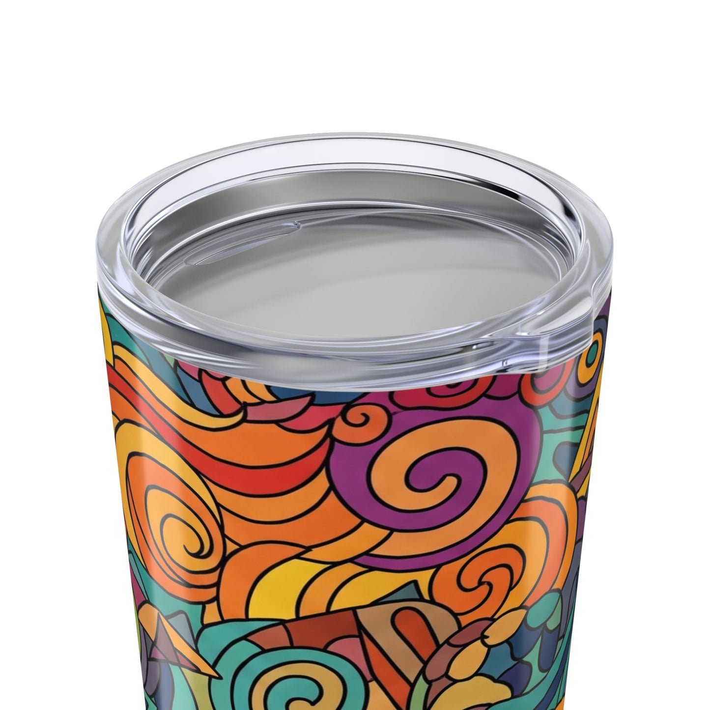20 Oz Stainless Steel Tumbler With Double Wall Vacuum Insulation Spill Resistant Travel Mug Printed Dishwasher Safe