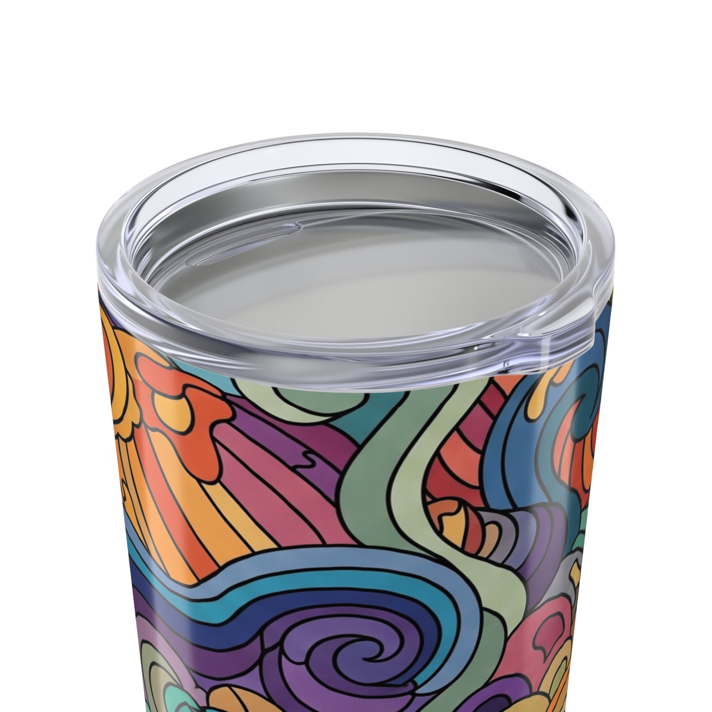 20oz Stainless Steel Printed Travel Mug With Double Wall Vacuum Insulation And Spill Resistant Lid For Beverages