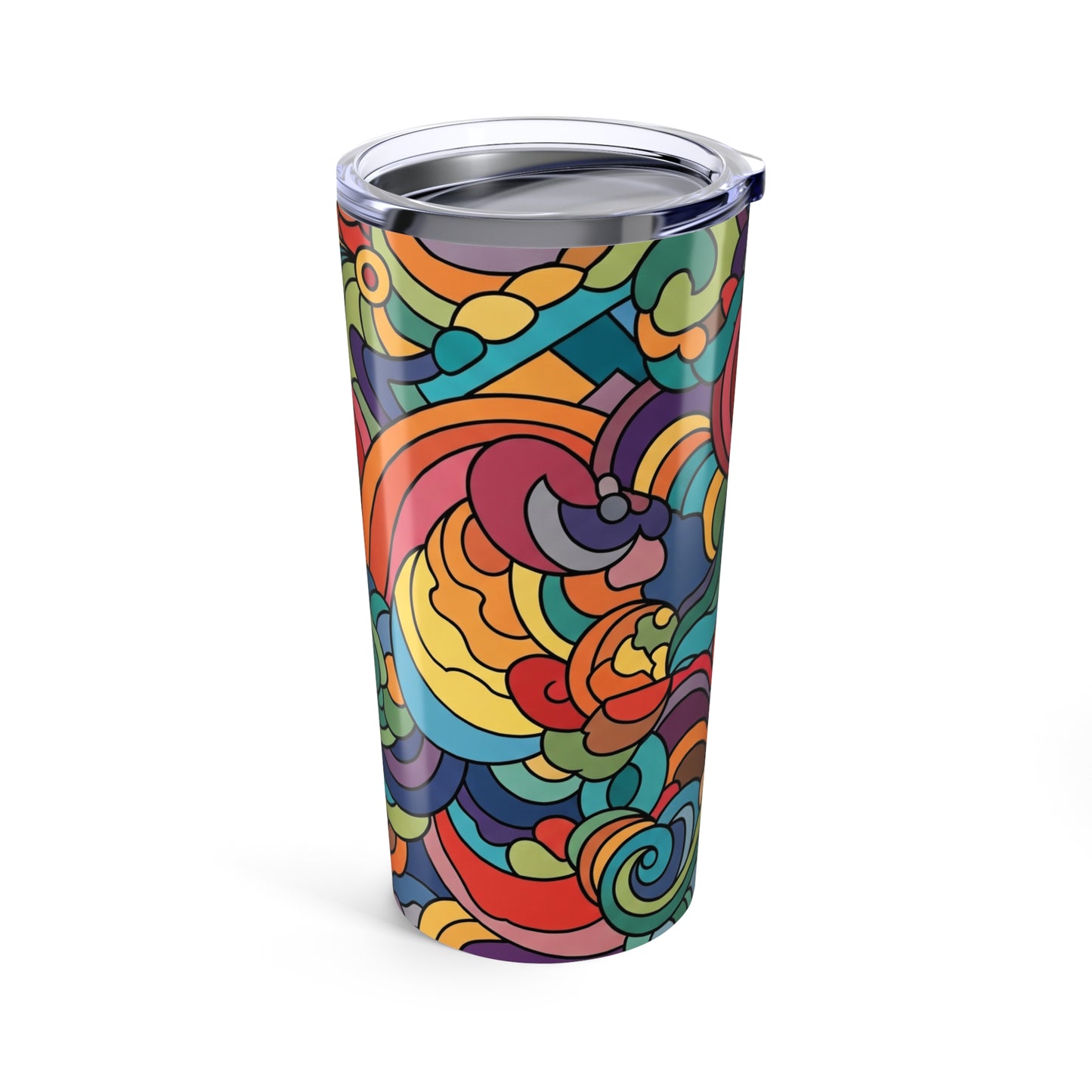 20oz Stainless Steel Tumbler With Double Wall Vacuum Insulation Travel Mug Spill Resistant For Hot And Cold Drinks