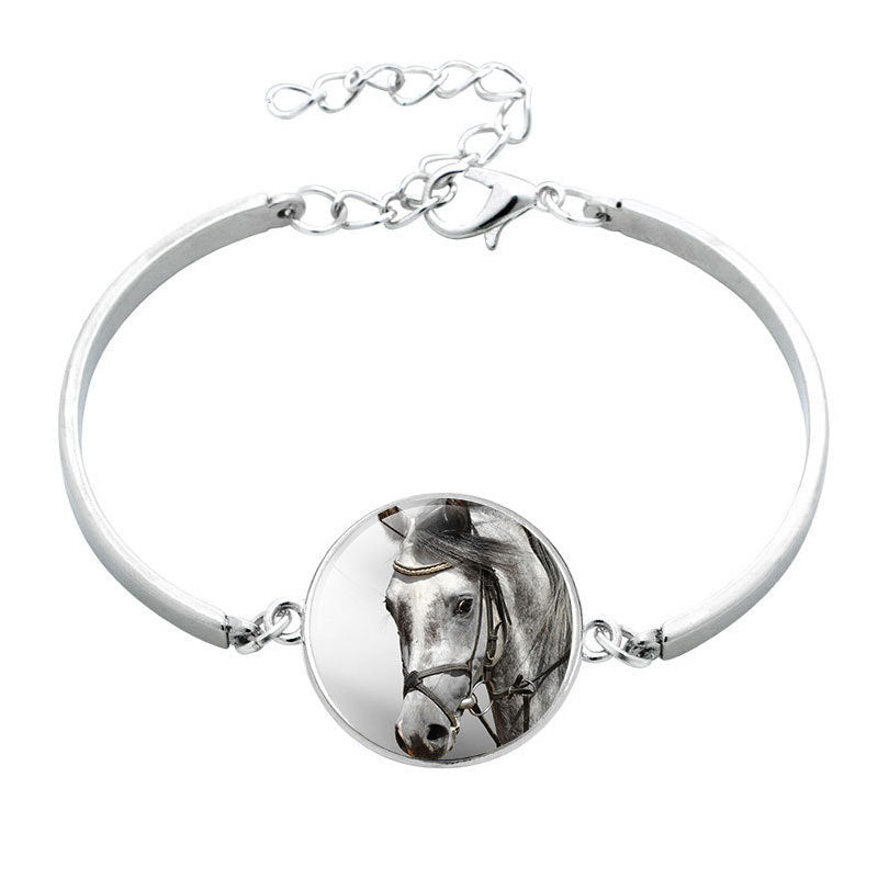 Unisex Horse Bracelet Electroplated Alloy Zodiac Design Jewelry Gift For Promotions Versatile Gift Accessory UK