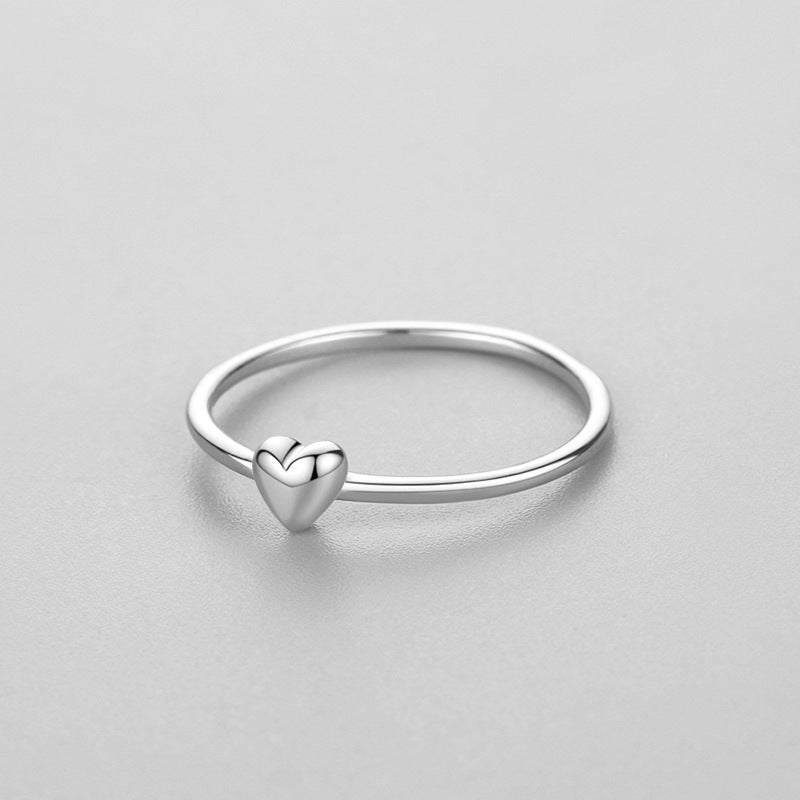 Womens Sterling Silver Heart Ring Elegant And Simple Design Perfect Everyday Wear Special Occasions Affordable