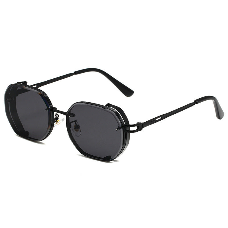 Mens Square Sunglasses Metal Frame Driving Glasses Outdoor Sports Eyewear Fashionable Durable PC Lens In Color Variant