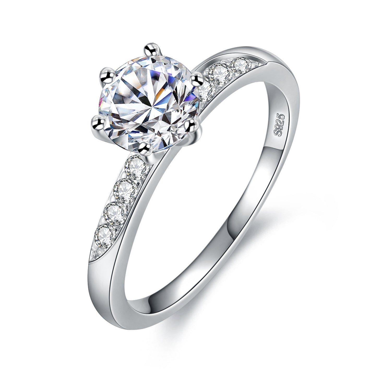 Heart Shaped Copper Ring With Cubic Zirconia Engagement Wedding Band Unisex Fashion Jewelry Gift For Women And Men