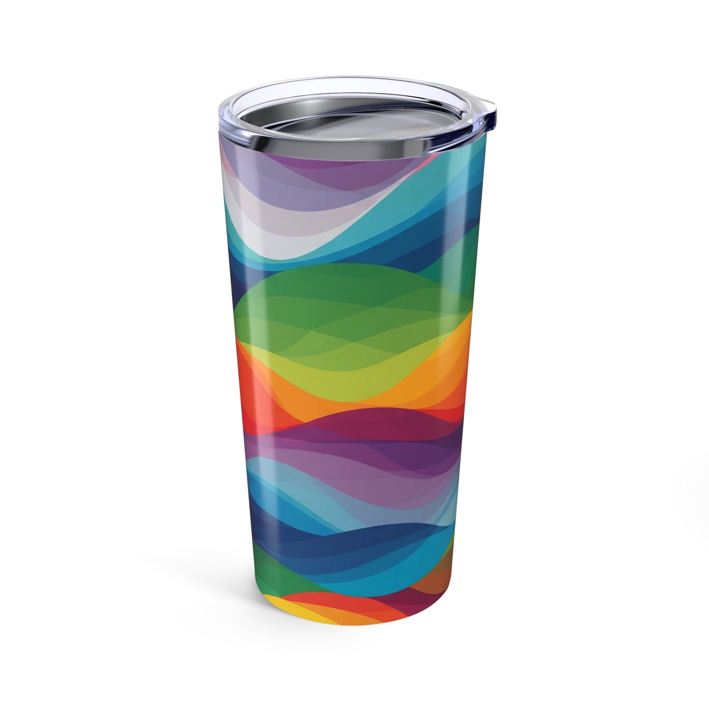 20oz Stainless Steel Tumbler With Vacuum Insulation Double Wall Leak Proof Printed Travel Mug Keeps Drinks Hot Or