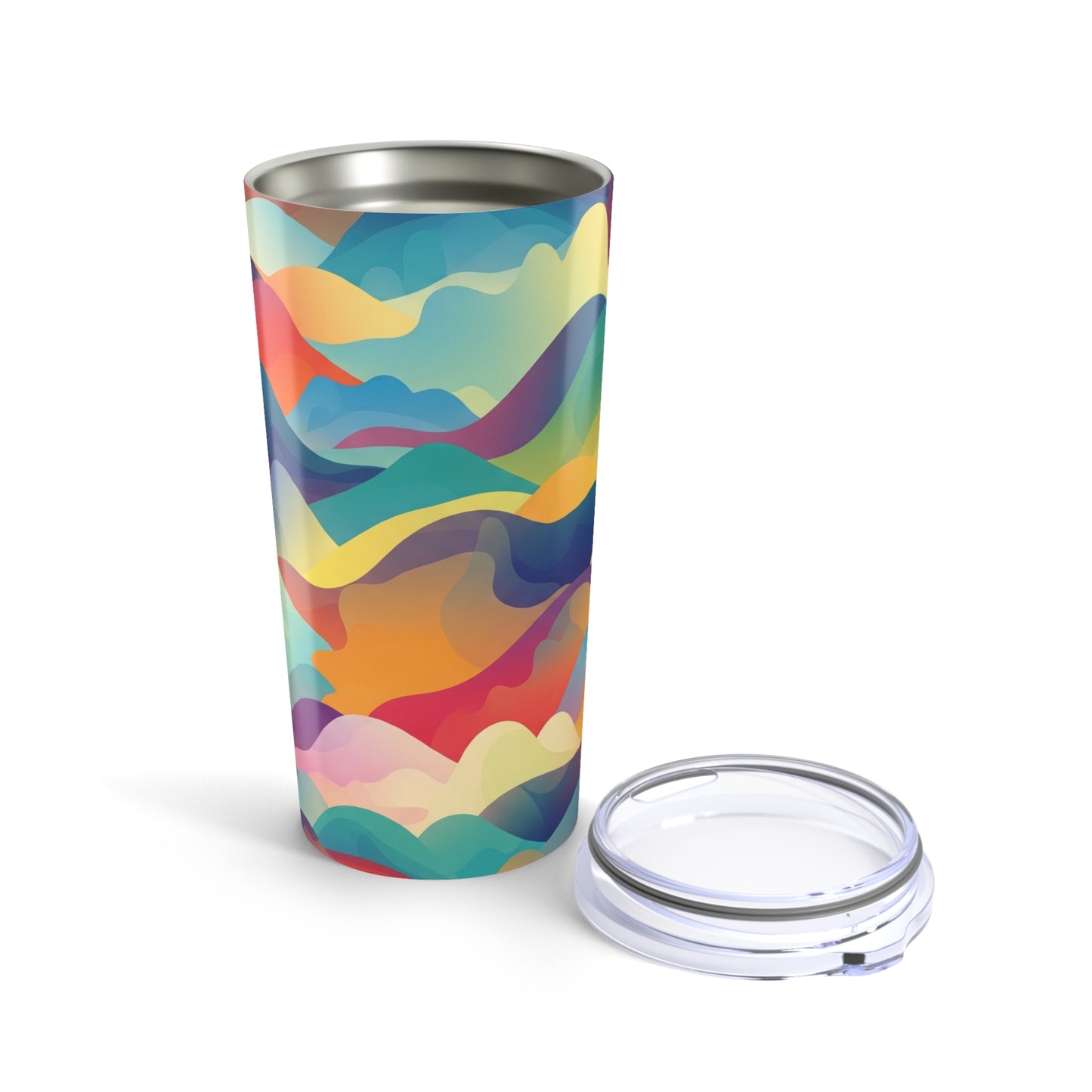 20oz Double Wall Stainless Steel Tumbler With Vacuum Insulation And Spill Resistant Lid For Hot And Cold Beverages