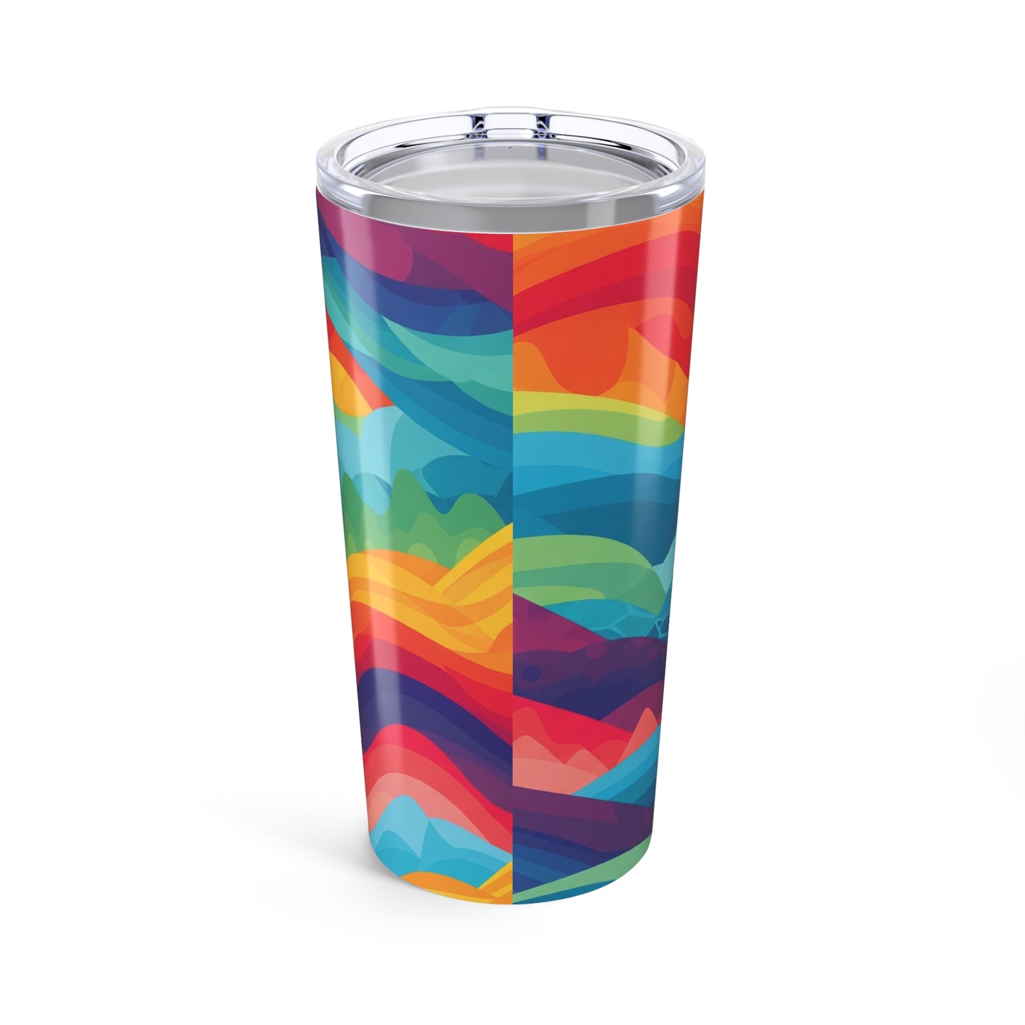 20oz Stainless Steel Printed Tumbler With Double Wall Vacuum Insulation Spill Resistant BPA Free Thermal Drink