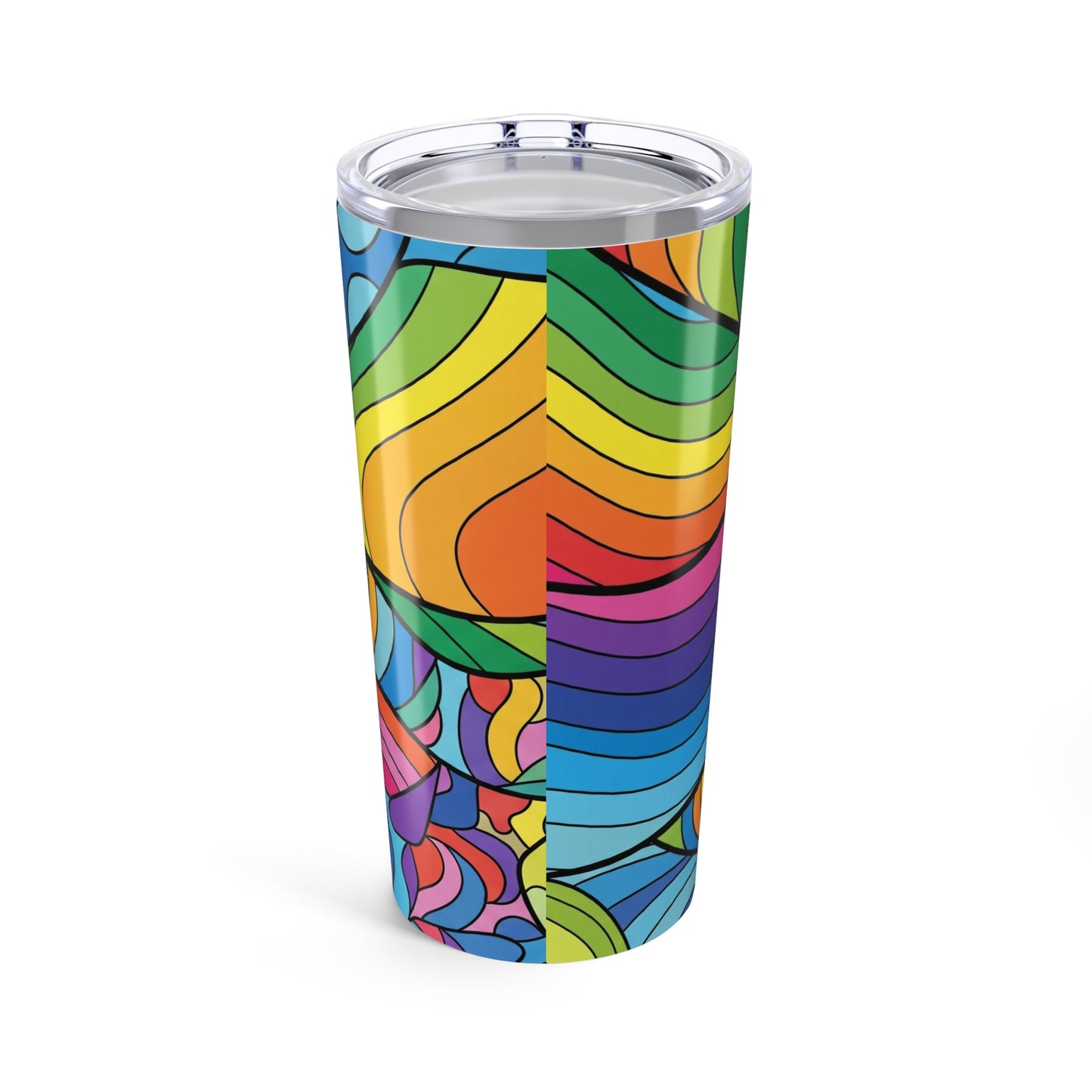 20oz Stainless Steel Travel Mug With Double Wall Vacuum Insulated Spill Resistant Thermal Printed Coffee Cup For