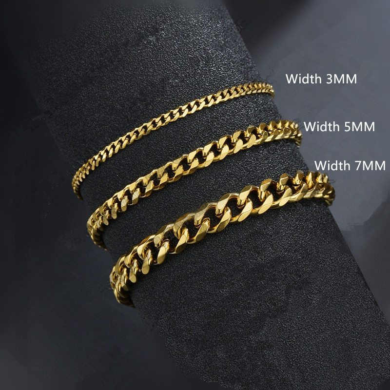 Stainless Steel Cuban Link Bracelet 5mm Wide 18cm Plus 5cm Extension Durable Everyday Wear Ideal Gift For Him Today