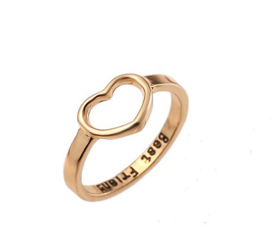 Couple Rings Electroplated Alloy Set For Men And Women Fashion Jewelry Love Ring Matching Goldtone Silver Tone