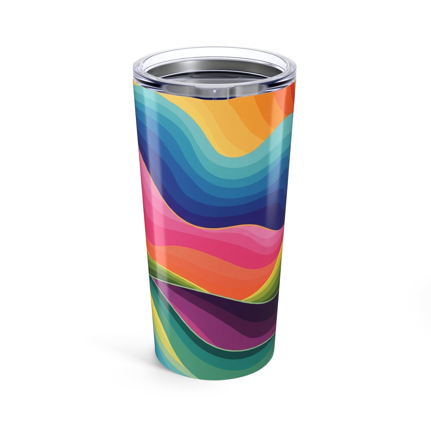 20 Ounce Stainless Steel Tumbler With Printed Artwork And Double Wall Vacuum Insulation Leak Proof BPA Free