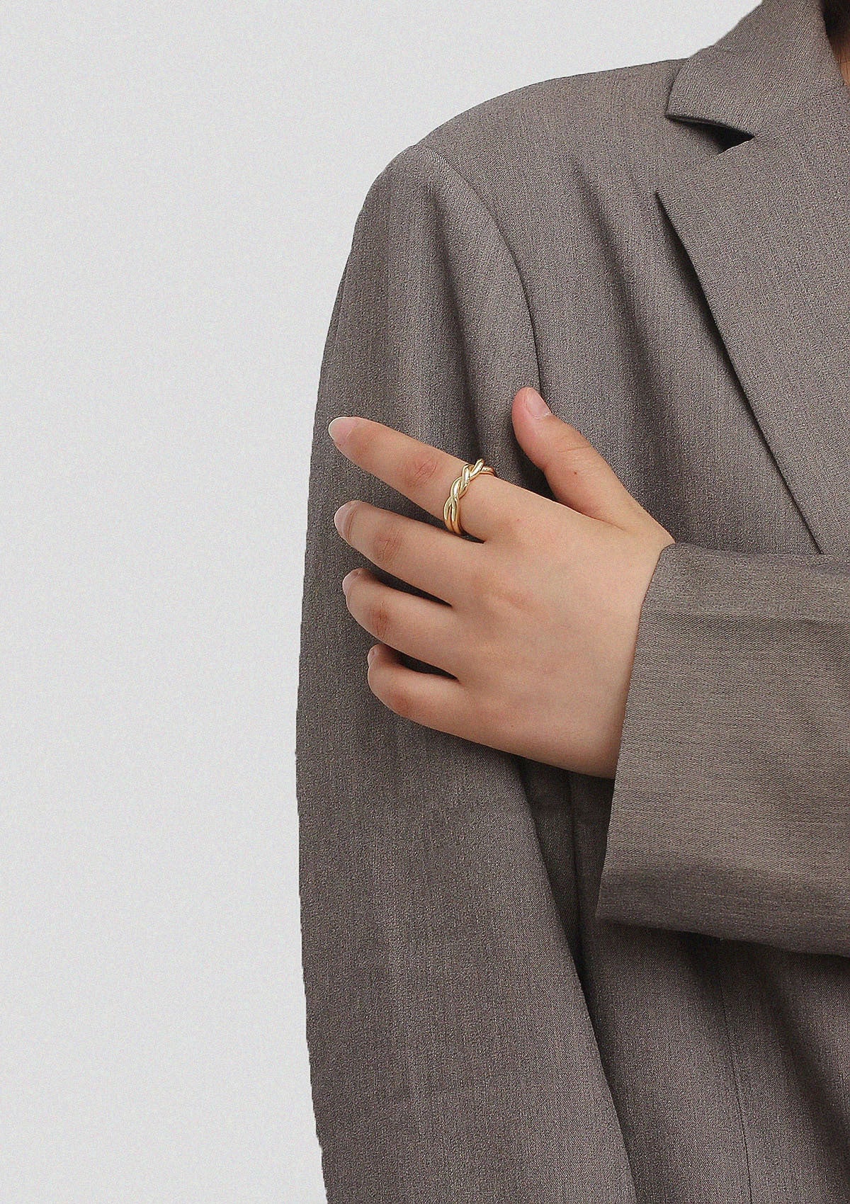 Womens Geometric Metal Ring Electroplated Individually Packed Fashion Ring with Adjustable Opening and 14K Real Gold Finish Perfect as a Gift for Her