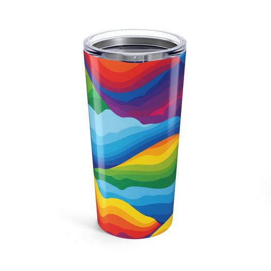 20oz Double Wall Insulated Tumbler With Spill Resistant Design For Hot And Cold Beverages And Unique Printed