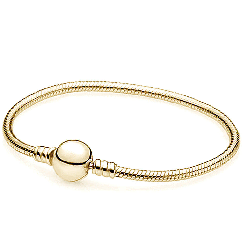 Copper Snake Bone Bracelet Round Design Adds A Unique Look Fashion Bangle Cuff Jewelry For Women And Girls Stylish For Women Look