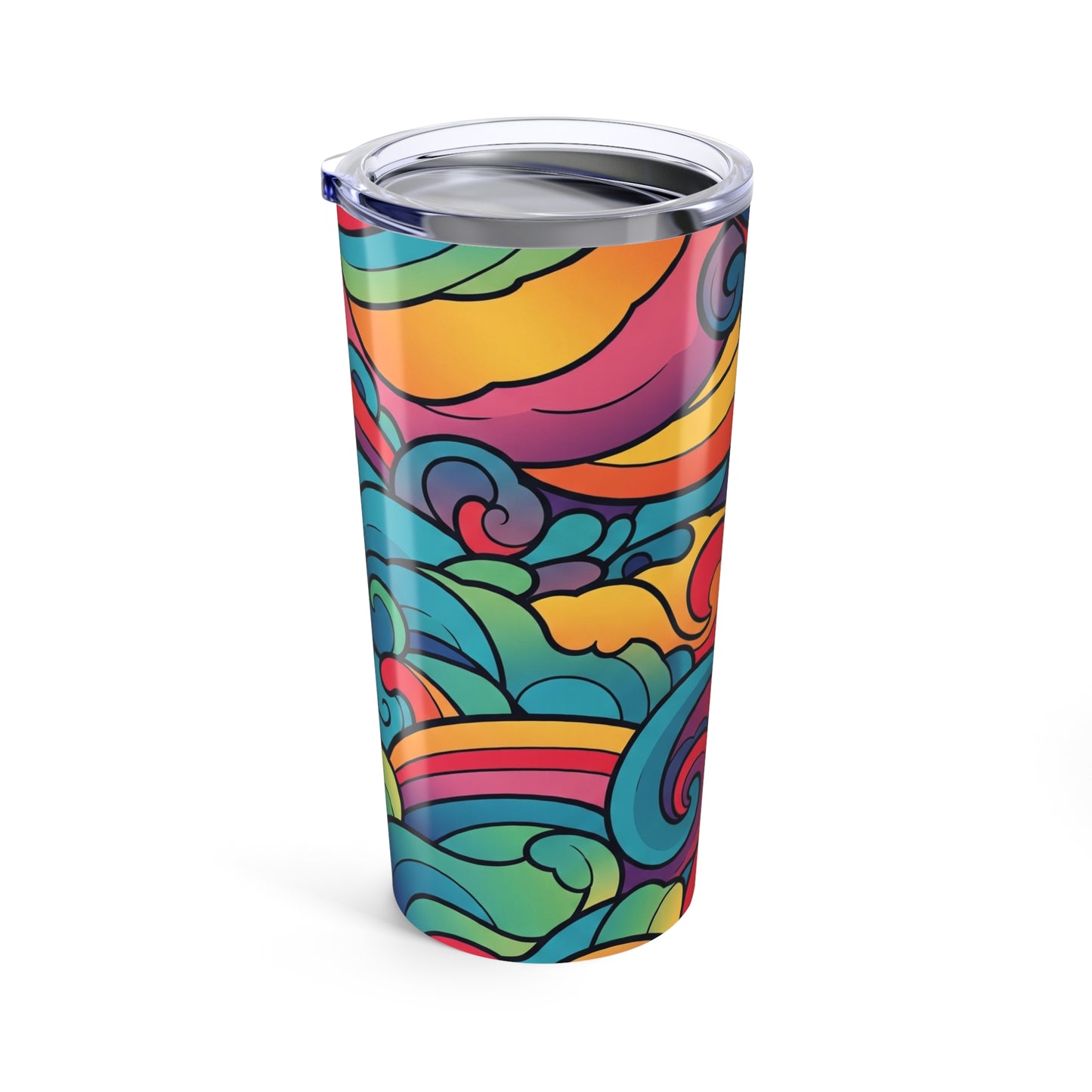 20oz Stainless Steel Tumbler With Double Wall Vacuum Insulation And Leak Proof Design For Hot Or Cold Beverages