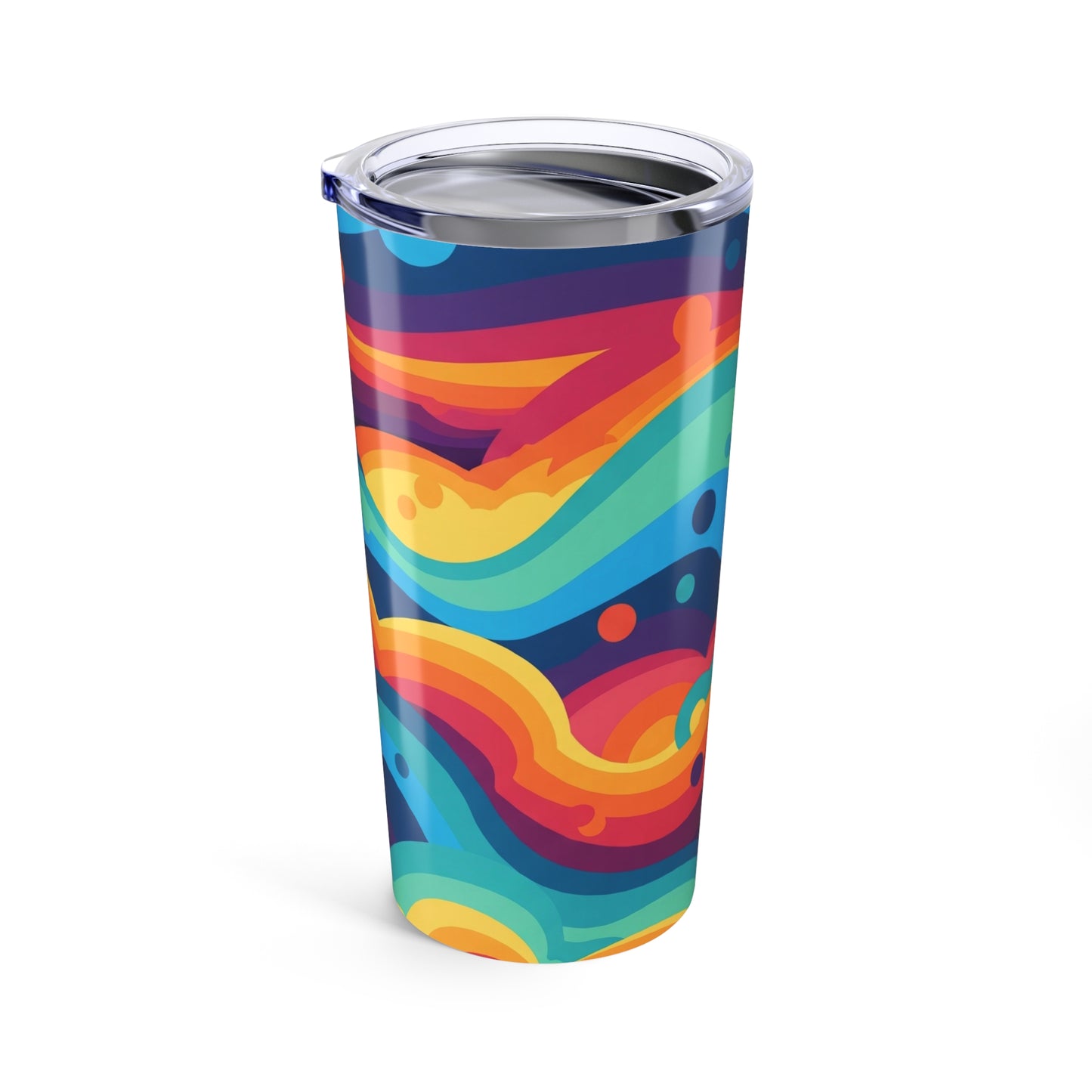 20oz Stainless Steel Tumbler With Double Wall Vacuum Insulation Spill Resistant Travel Mug Printed Designs Daily