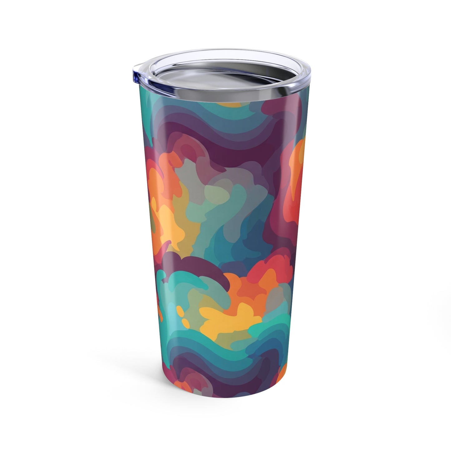 20oz Stainless Steel Tumbler With Printed Design Double Wall Vacuum Insulated Spill Resistant Hot Cold Dishwasher
