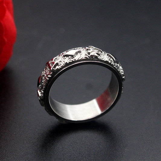 Titanium Steel Ring Wide 24mm Thick 2.7mm Titanium Color Durable Jewelry Accessory For Men Women Unisex Modern