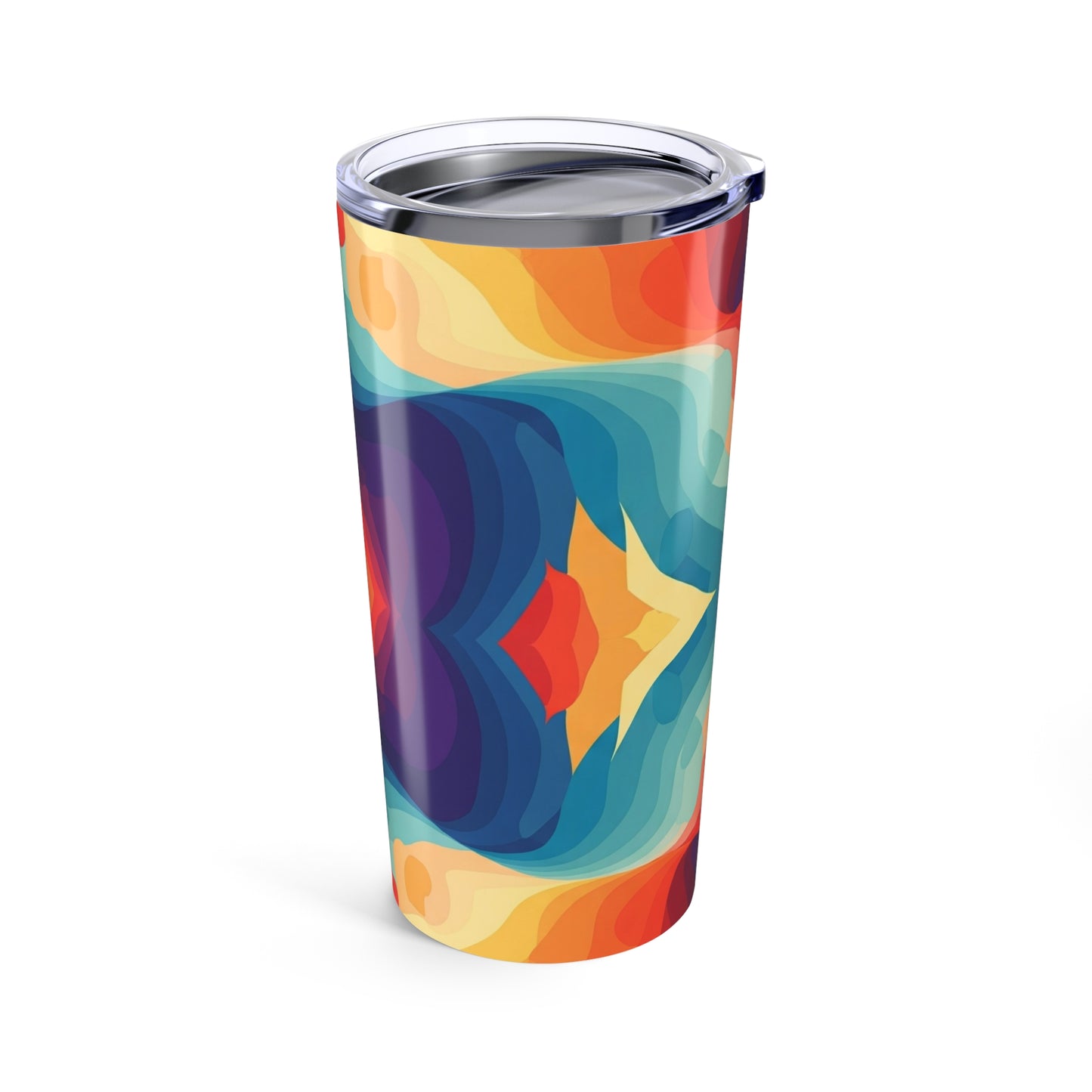 20oz Stainless Steel Tumbler With Double Wall Vacuum Insulation For Hot Or Cold Beverages Printed Design For Daily