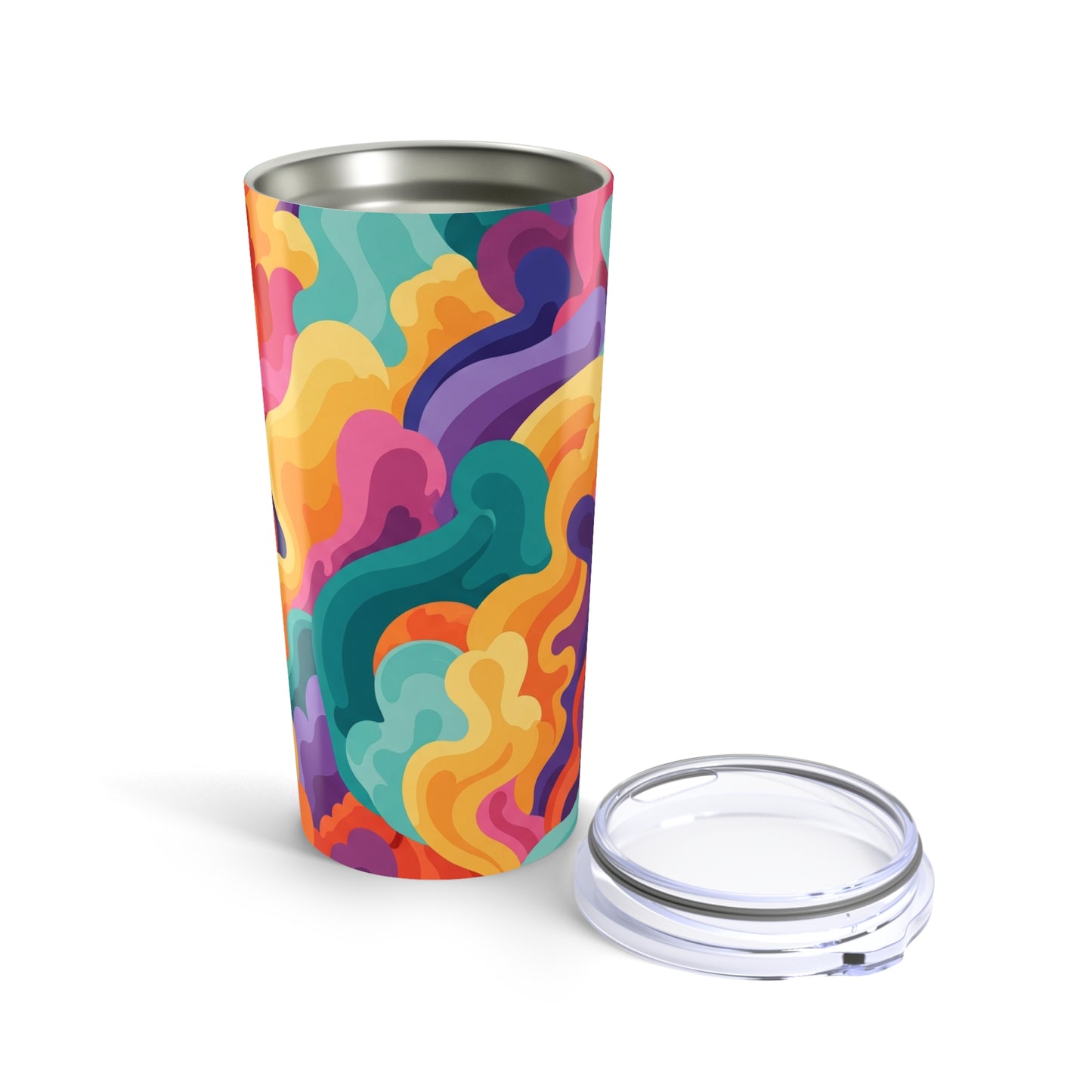 20oz Stainless Steel Tumbler With Double Wall Vacuum Insulation Spill Resistant Travel Mug For Hot And Cold