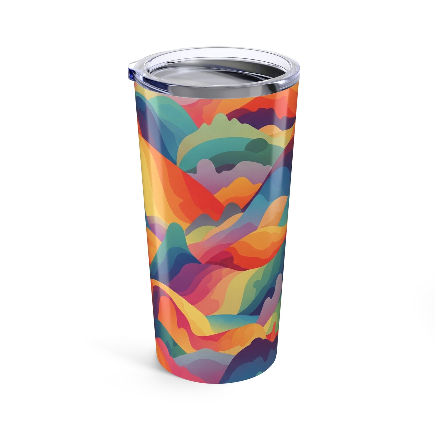 20oz Stainless Steel Tumbler With Double Wall Vacuum Insulation Spill Resistant BPA Free Printed Travel Coffee Mug