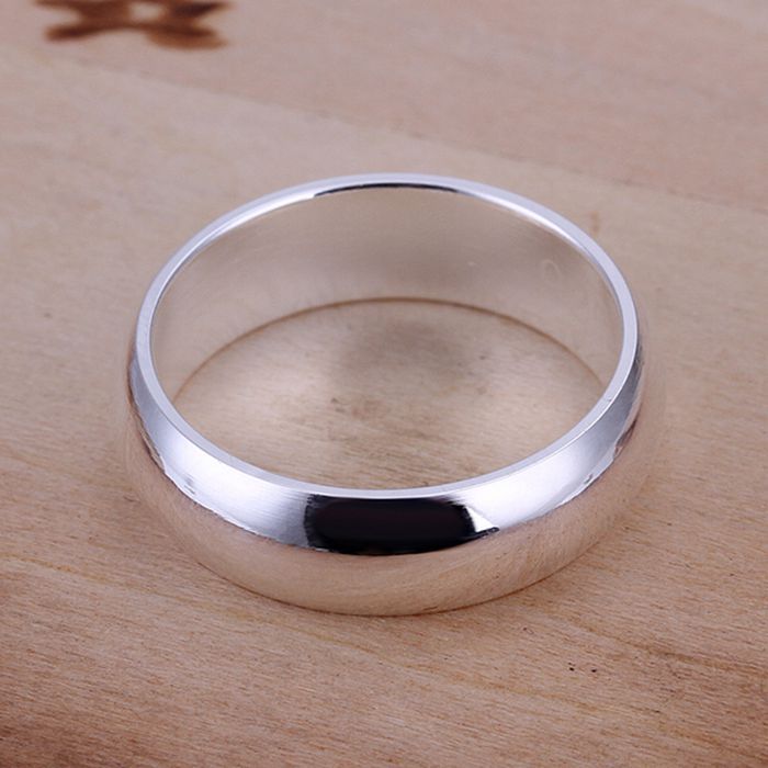 Mens Titanium Steel Ring Japanese Korean Design Plain Silver Uninlaid Band For Men Statement Japanese Uninlaid