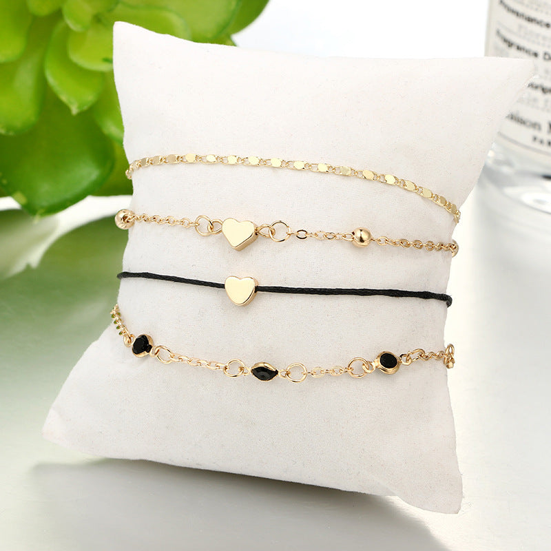 Elegant Electroplated Gemstone Inlay Bracelet For Women