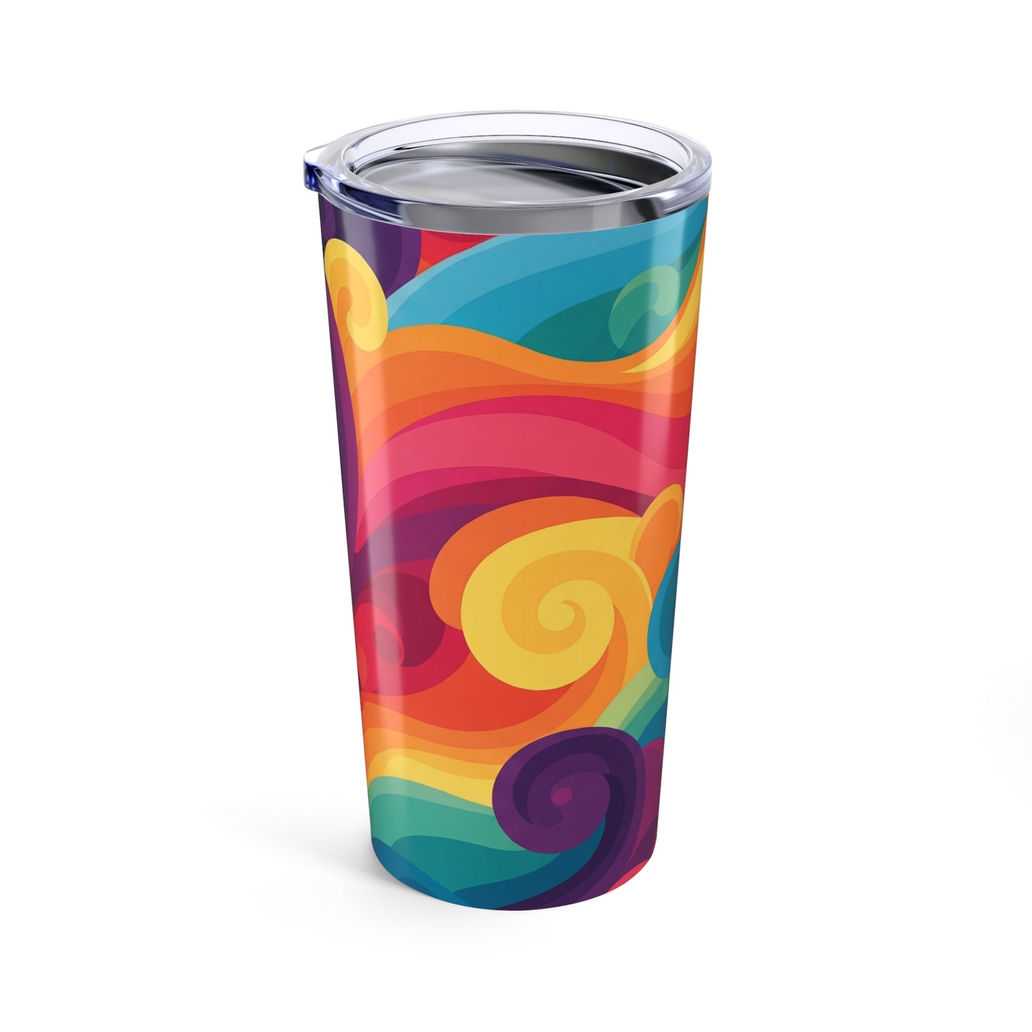 20oz Stainless Steel Insulated Tumbler With Double Wall Vacuum Design Leak Proof Lid And Printed Design Fits 20oz