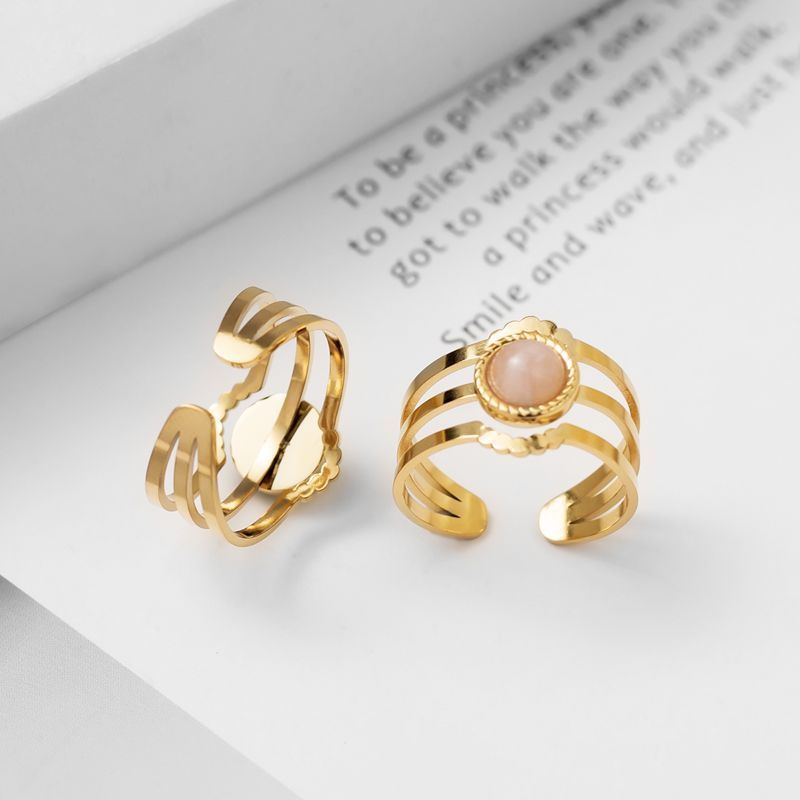 Natural Titanium Steel Ring Does Not Fade Emerald