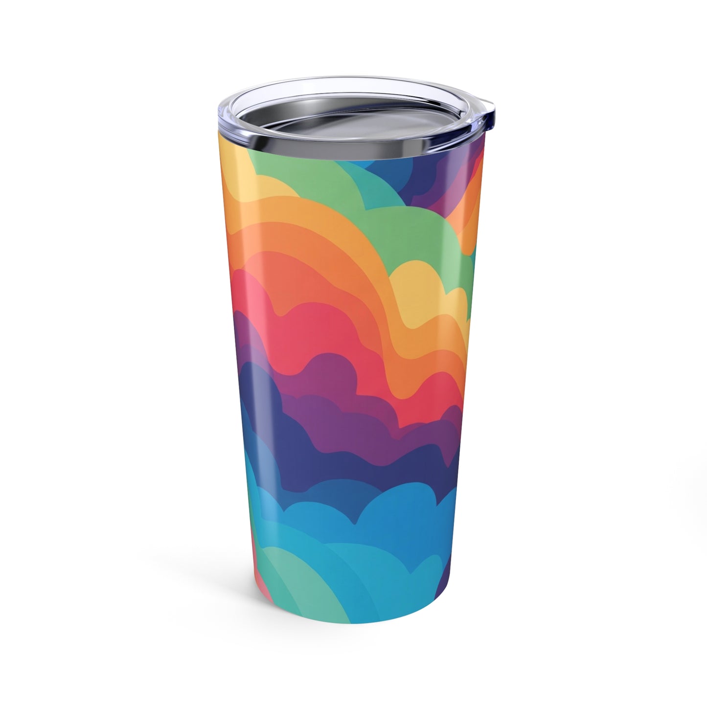 20oz Stainless Steel Tumbler With Printed Design Vacuum Insulated Double Wall Spill Resistant BPA Free Travel Mug