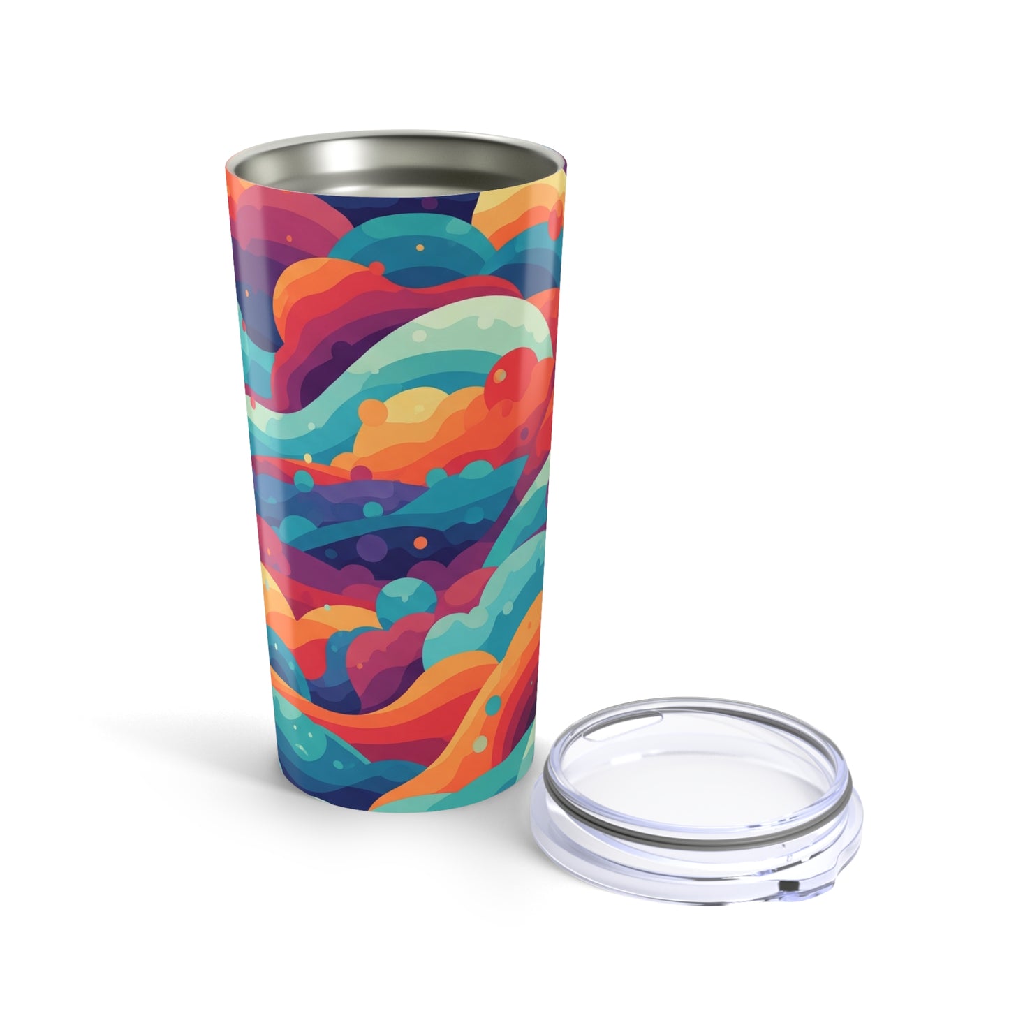 20oz Stainless Steel Tumbler With Double Wall Vacuum Insulation Spill Resistant Durable For Hot And Cold Beverages