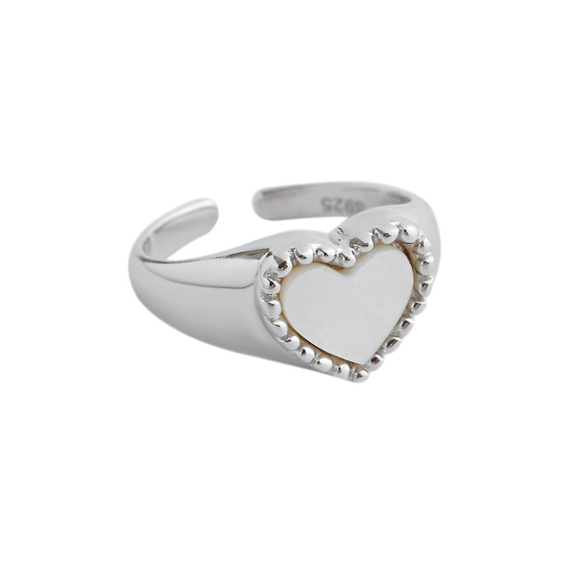 Shell Heart Ring For Women 925 Silver Plated Gold Or Silver Tone Jewelry With Comfortable Fit And Elegant Shell Design
