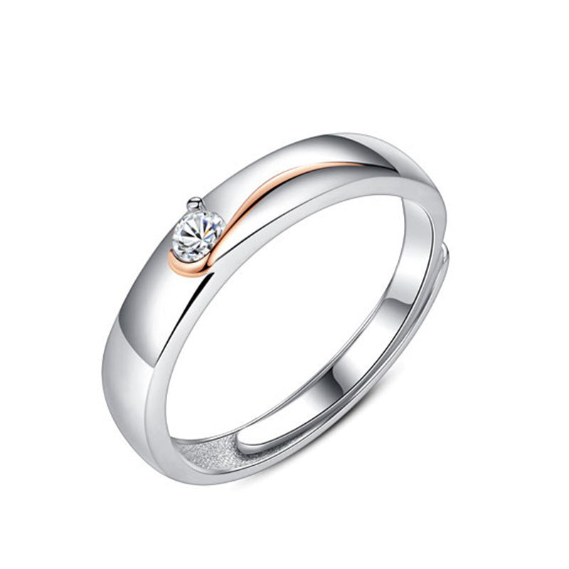 Sterling Silver Double Wing Couple Ring Set For Him And Her Promise Engagement Anniversary Jewelry Gift For Eternal Bond