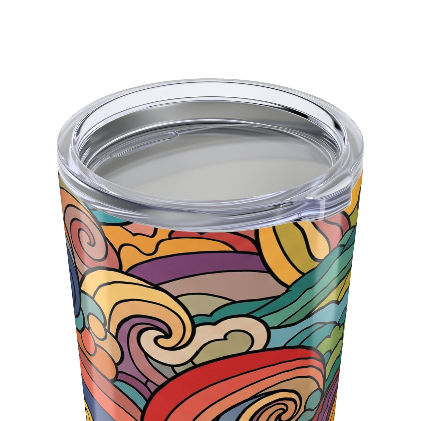 20 Oz Stainless Steel Tumbler With Lid Double Wall Vacuum Insulated Spill Resistant BPA Free Printed Hot Cold