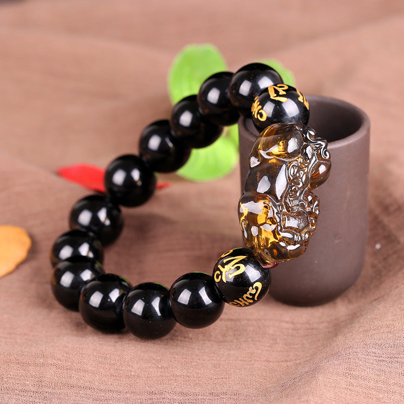 Unisex Crystal Bracelet National Ornament Zodiac Animal Design Jewelry Fashion Bangle Accessory Trendy Jewelry Gift