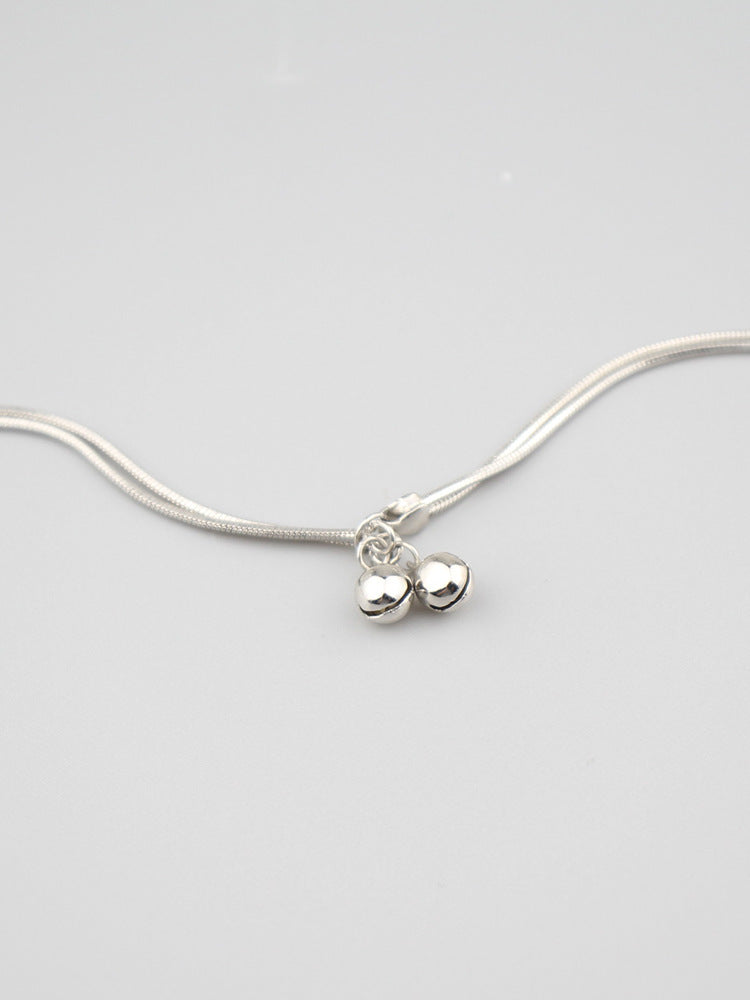 Womens Double Layer Copper Bell Bracelet U Shape Bangle Fashion Jewelry Gift For Her Everyday Timely Accessory