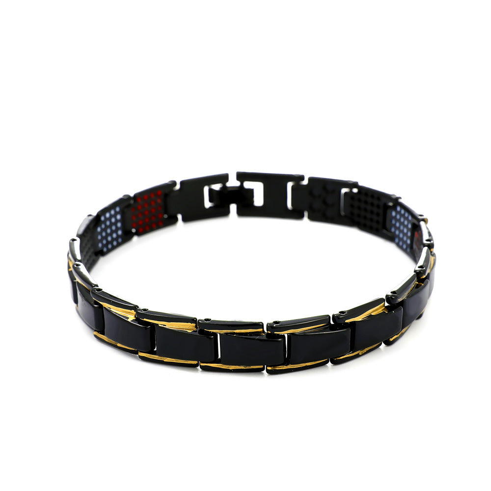 Detachable Magnetic Bracelet With Geometric Bangle Design In Metal Alloy Fashion Jewelry Accessory Sleek Shine