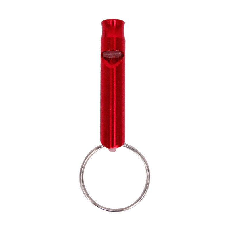 Outdoor Survival Whistle High Frequency Aluminum Keychain For Hiking Camping And Emergency Preparedness Three In One