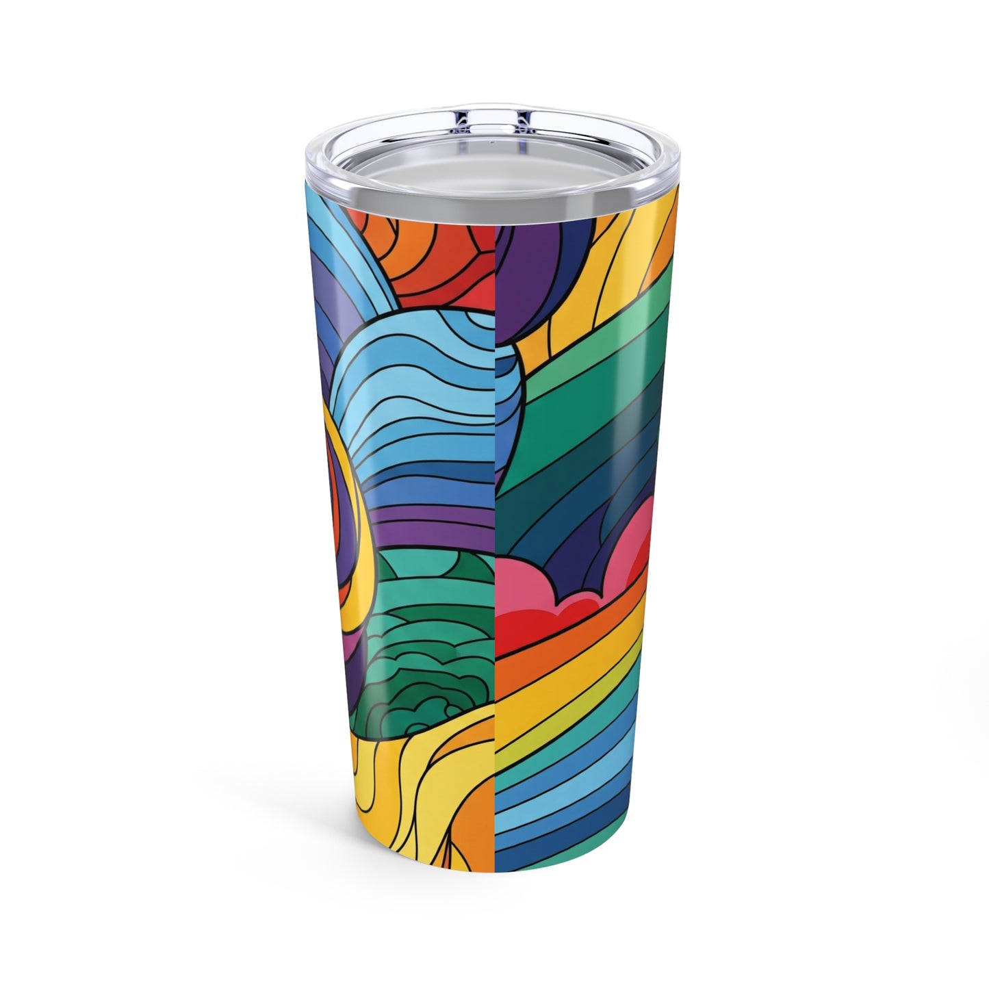 20Oz Stainless Steel Tumbler With Double Wall Insulation Spill Resistant Beverage Container Dishwasher Safe Long