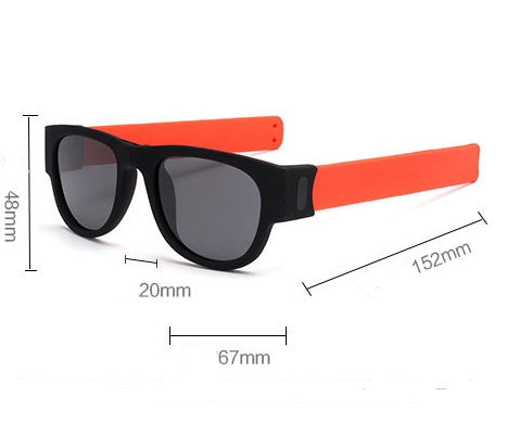 Folding Bracelet Sunglasses Polarized Resin Lenses UV400 Protection For Men Women Sports Fashion Riding Unisex