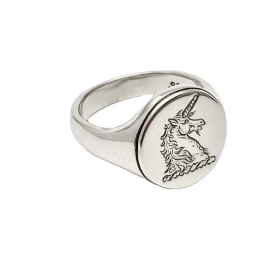 Unisex Zodiac Ring Electroplated Alloy Punk Ring European American Fashion Jewelry Seahorse Ring Animal Zodiac
