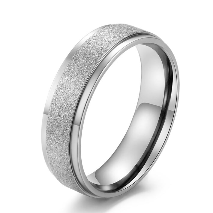 Titanium Steel Geometry Ring Polished Minimal Design Gift For Festivals Individually Packed Jewelry For Everyday Wear