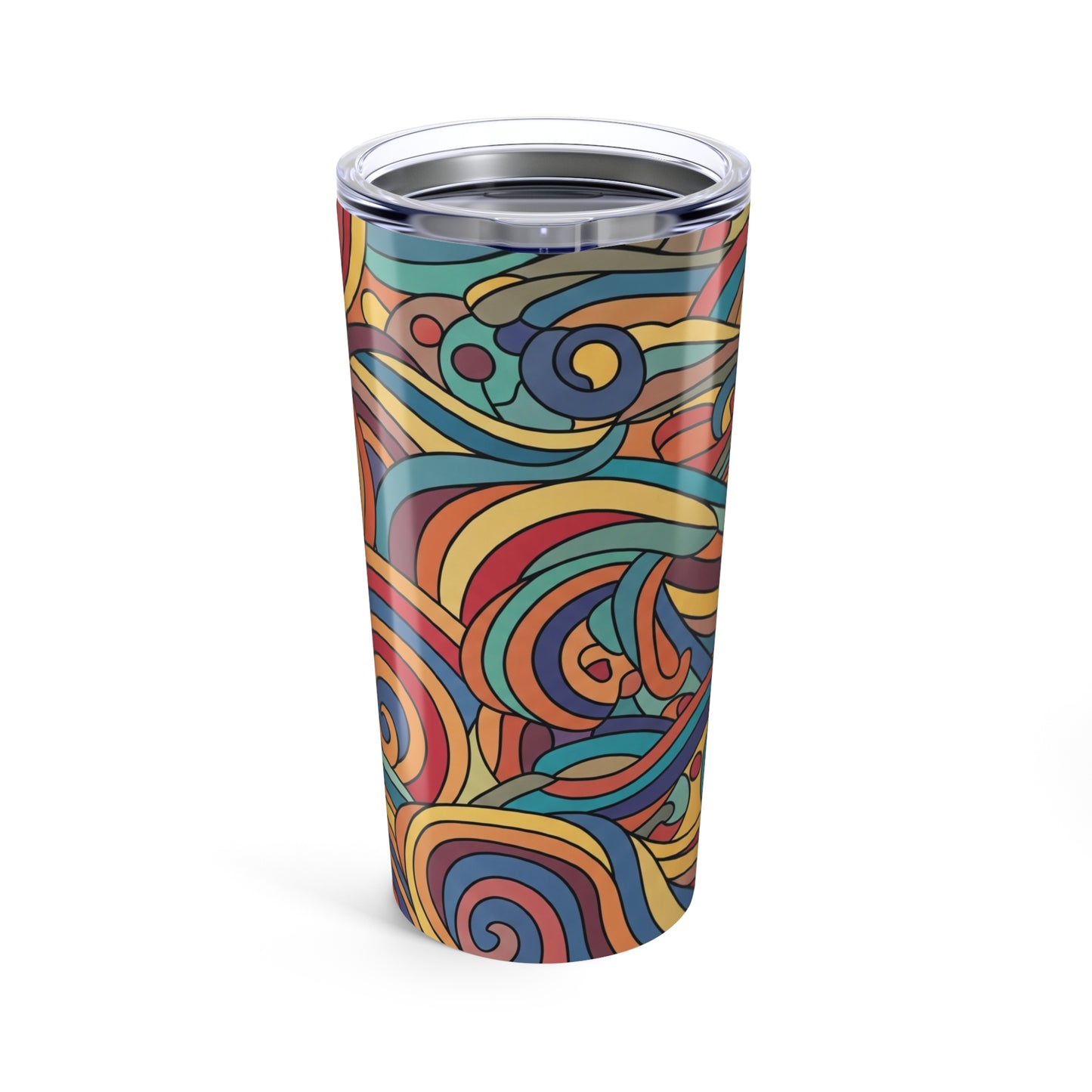 20 Oz Stainless Steel Tumbler With Double Wall Vacuum Insulation Keeps Drinks Hot Or Cold With Spill Resistant Lid