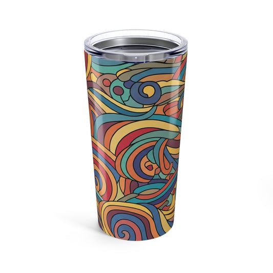 20 Oz Stainless Steel Tumbler With Double Wall Vacuum Insulation Keeps Drinks Hot Or Cold With Spill Resistant Lid