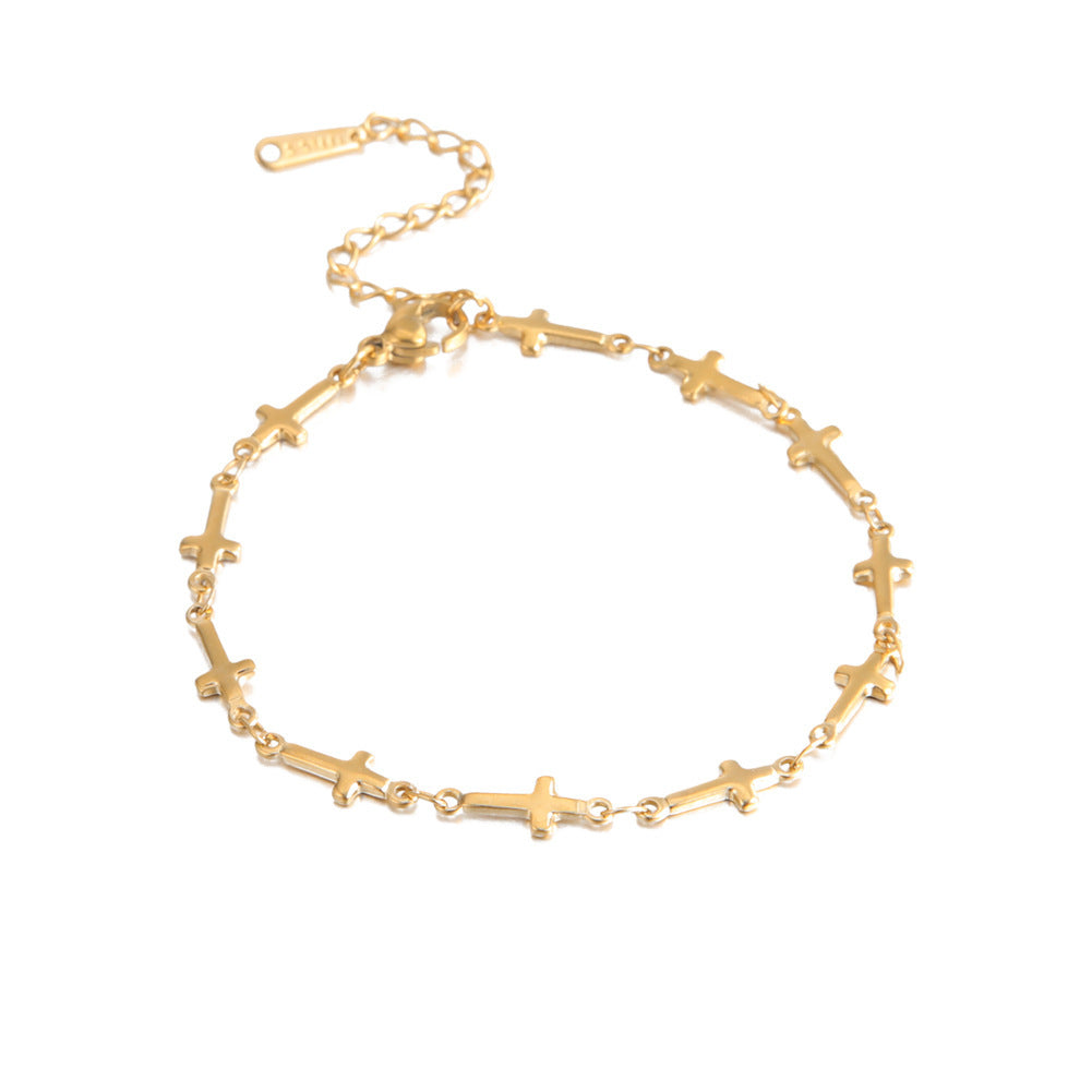 Stainless Steel Cross Necklace Geometric Pendant For Men And Women Fashion Jewelry Gift For Everyday Wear Gift