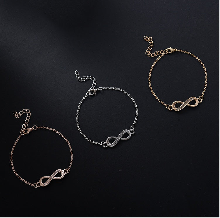 Alloy Gemstone Inlay Bracelet Silver Gold Rose Gold Finish Fashion Jewelry Gift For Her Elegant Everyday Daily Wear