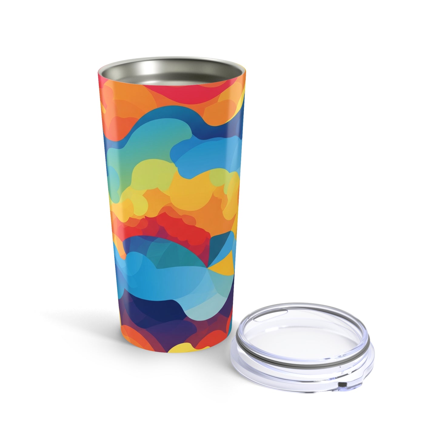 20oz Stainless Steel Tumbler With Double Wall Vacuum Insulation Spill Resistant BPA Free Printed For Hot And Cold